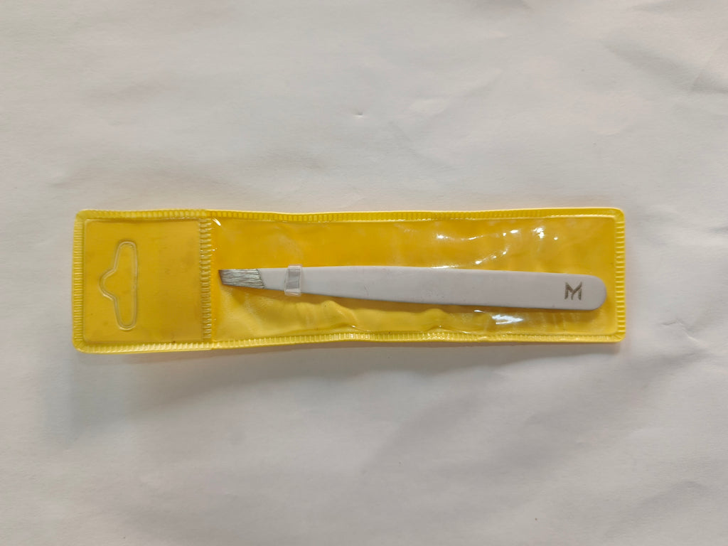 Mavrone Precision Tweezers — Slant Tip, Stainless Steel