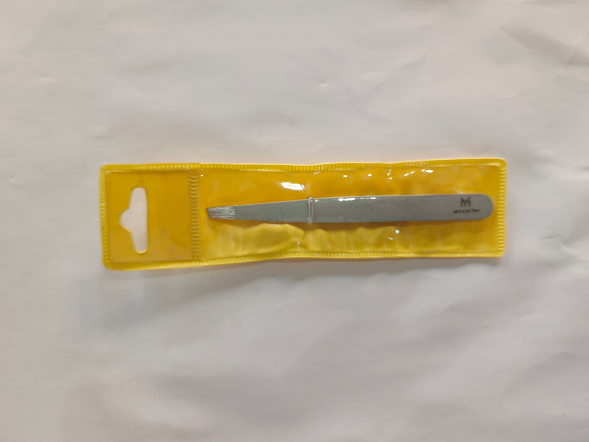 Mavrone Precision Tweezers — Slant Tip, Stainless Steel